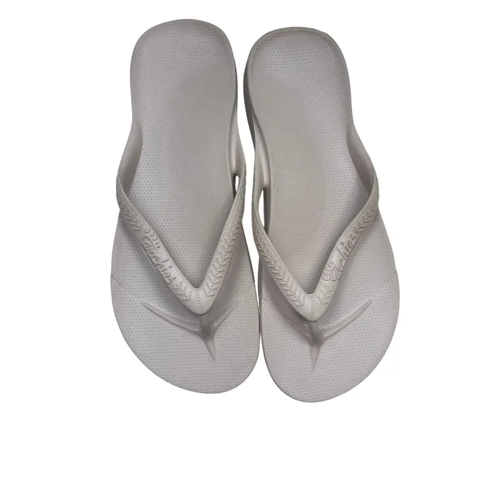 Archies Footwear Taupe Arch Support Flip Flops